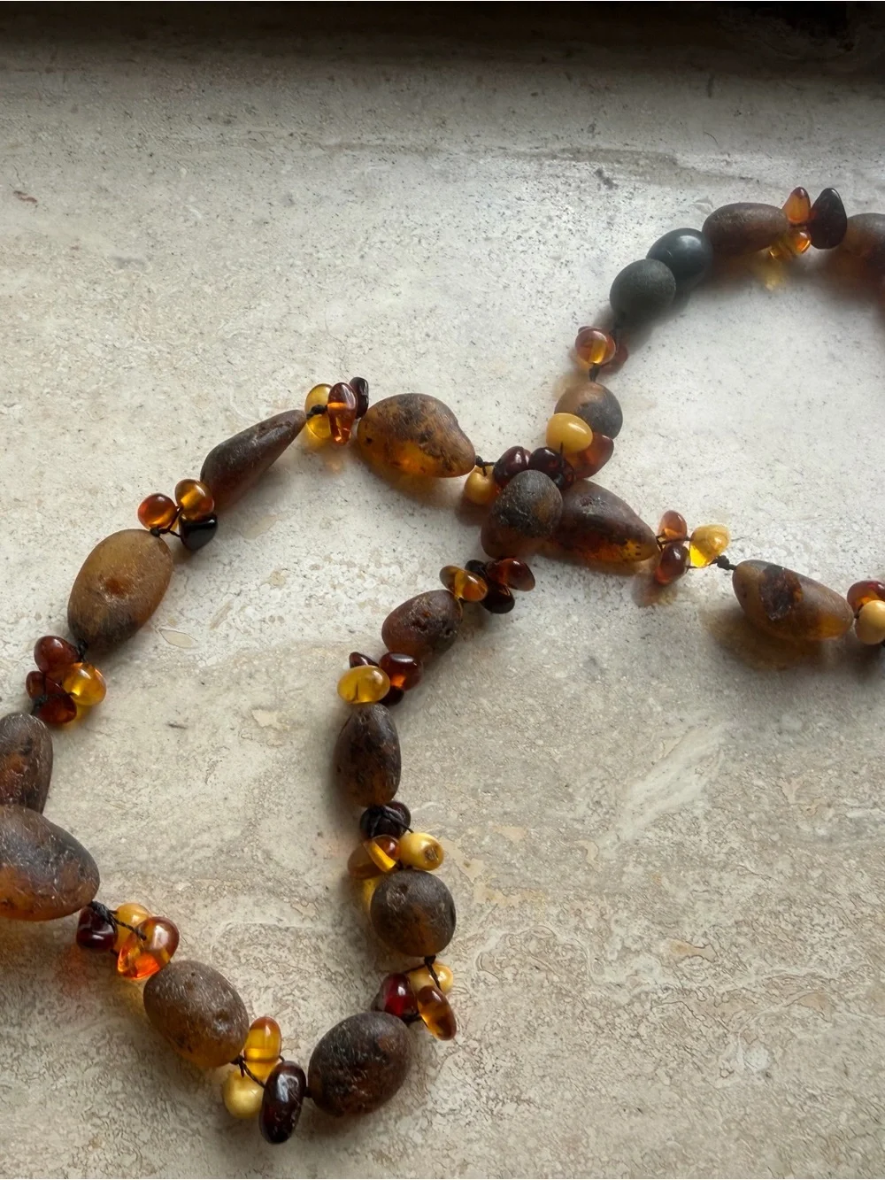 Amber Bead Necklace - Picture 1 of 6